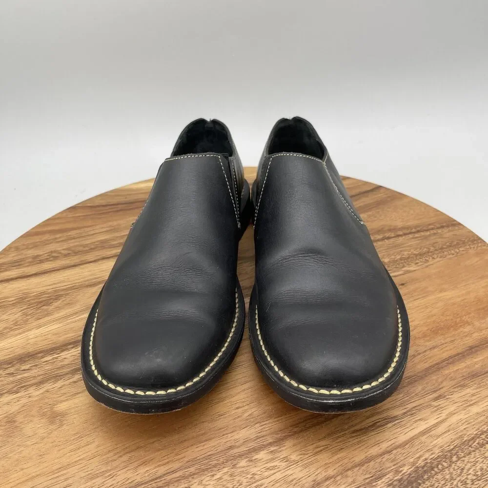 Cole Haan Shoes Mens Size 9.5 M Black Leather Dress Slip On Casual Comfort
